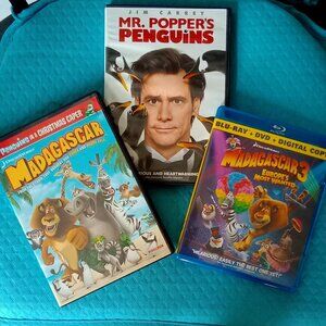 Penguins, Madagascar 1&3/DVDs